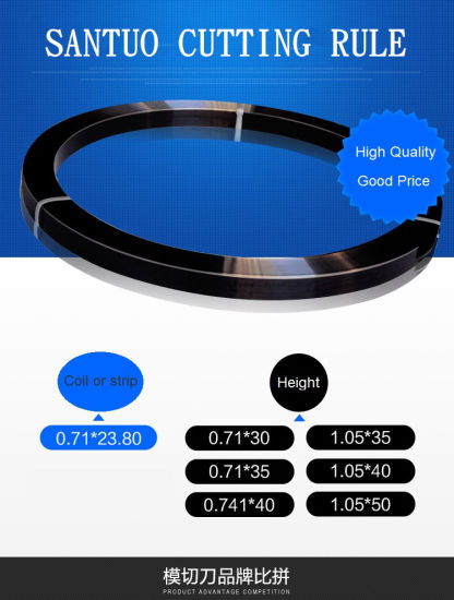 Genmay Quality Steel Rule pour la fabrication de matrices